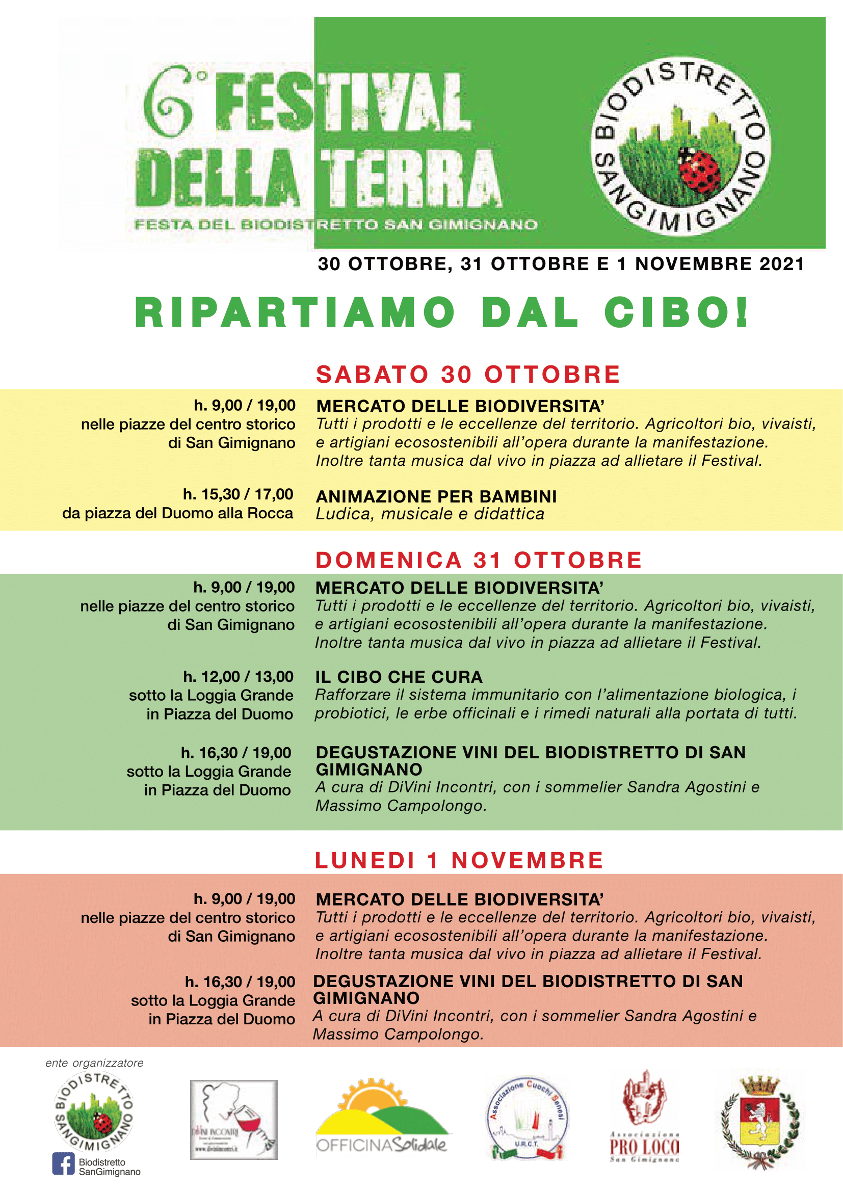 6° Festival della Terra: ripartiamo dal cibo!