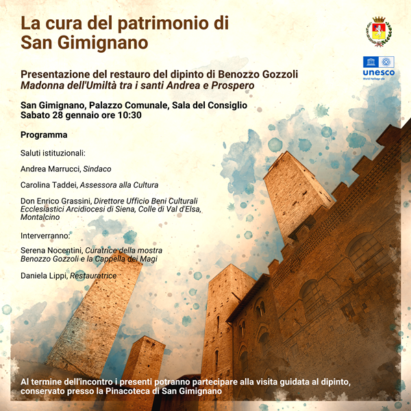 Presentazione restauro del dipinto "Madonna dell'Umiltà" 