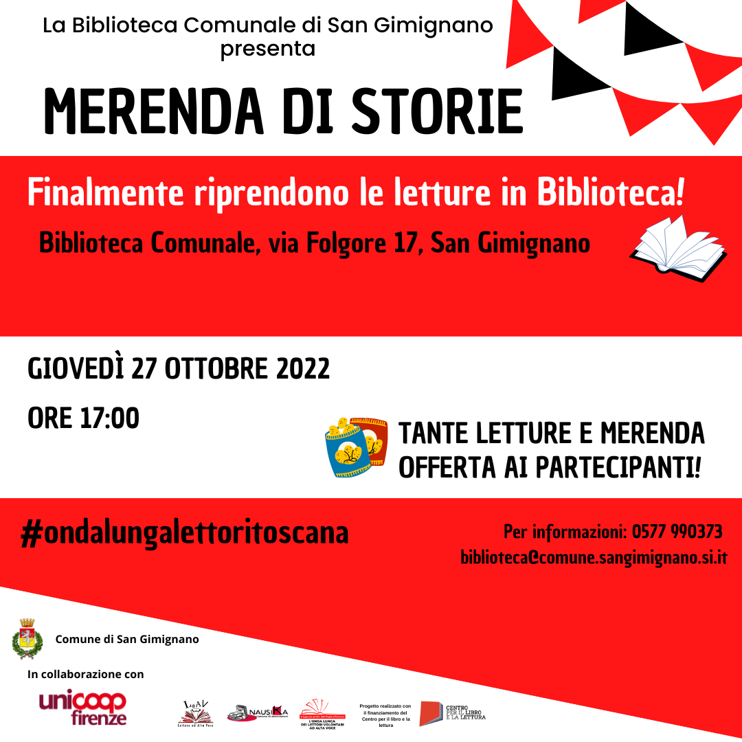 Merenda di storie: letture dalla biblioteca di San Gimignano
